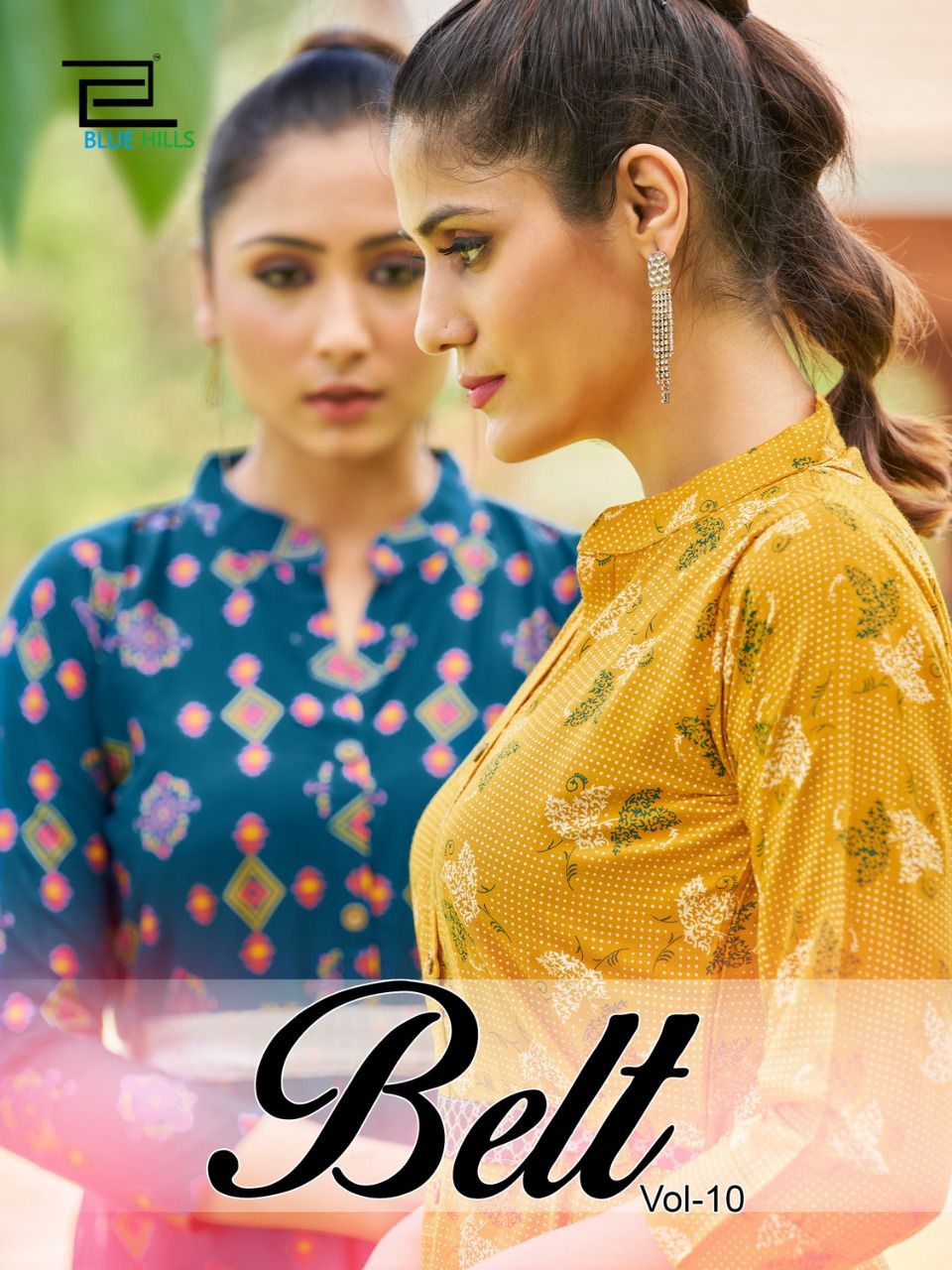Blue Hills Belt 10 Fancy Party Wear Heavy Rayon Designer Kurti Collection